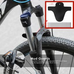 Pára-choques de bicicleta de fibra de carbono dianteiro traseiro para bicicleta de estrada mtb-asaas de pneu guarda lama peças de bicicleta para roda de pneu de bicicleta - Image 1