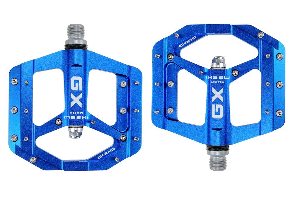 Pedais de bicicleta Gx-selados, acessórios pés chatos, feitos de alumínio cnc, para estrada e mountain bike, 3 peças de rolamento, novo - Image 1