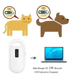 Handheld Microchip Reader para Pet ID, Transponder Chip, Scanner ID Animal, USB, cão, gato, cavalo, FDX-B, ISO11784, ISO11784, 134.2Khz - Image 4