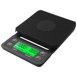 Balança de café de cozinha com temporização, temporizador digital, ferramenta do peso do café, medição de alta precisão, LCD, 5 kg, 3kg - Image 2