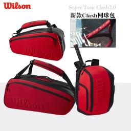 Original saco de raquete de tênis mochila acessórios do esporte das mulheres dos homens mochila esportiva pro saco atlético frança aberto clash v2 - Image 1