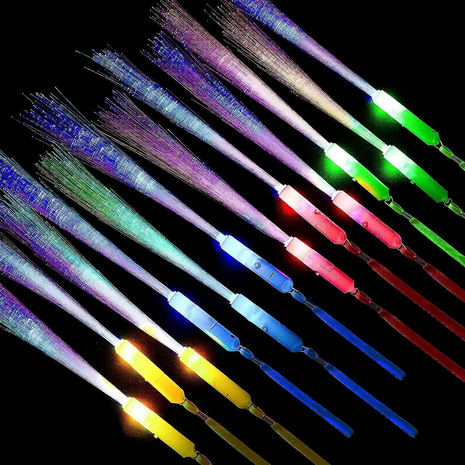 24-100 pçs varas de brilho branco 3 modelos de casamento sparklers varinhas de fibra óptica varas iluminar varas de luz led varinhas de luz chá de panela - Image 1