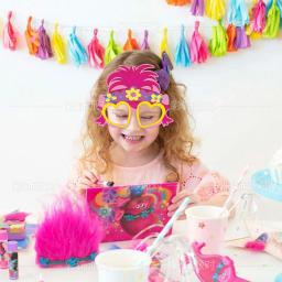 Cartoon Anime Decorative Paper Óculos, máscaras, fotos, Role Playing Props, Material para festa de feliz aniversário infantil, 6 pcs, 12pcs - Image 4