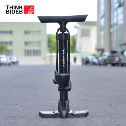 ThinkRider-Bomba de Bicicleta Portátil, Aço inoxidável Bomba da bicicleta, Schrader Presta Válvula Inflator, Mountain Road Bike Acessórios, 160PSI - Image 4