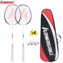 Raquete de badminton de fibra de carbono Kawasaki KD-3 2 unidades-par vermelho azul conjunto de badminton 18-22 libras - Image 6