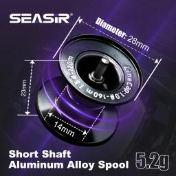 Seasir ZERO-VX 133g BFS Baitcasting Carretel de pesca ultraleve 7.6:1 Relação de engrenagem 6 + 1BB Max Drag 4kg Bobina de pesca de água salgada doce - Image 2