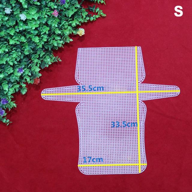 Pano de malha plástica Branco em Grid para Sacolas e Acessórios de Artesanato DIY 1Pc