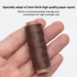 Wuta linha de artesanato de couro, 1 conjunto de 12 cores, linhas redondas enceradas, linha de costura manual de poliéster, alta qualidade, pulseira diy, cabo de trabalho - Image 4