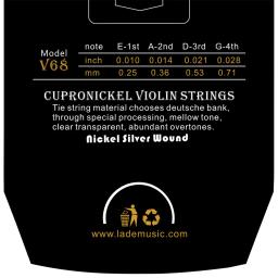 IRIN V68 Cordas de violino profissionais de várias cores (E-A-D-G) Níquel prata ferida para 4/4 3/4 1/2 1/4 acessórios de música - Image 2