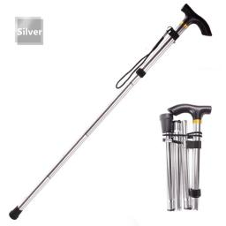 Ultraleve Caminhadas Trekking Poles, Bengala, 4 Seção, Bastões ajustáveis, Liga de alumínio, Bengala dobrável - Image 4