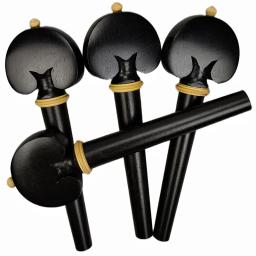 Professional Esculpido Ébano Rosewood Violoncelo Pegs Winder, String Tuning Pin, acessórios de alta qualidade, 4pcs, 4pcs - Image 6