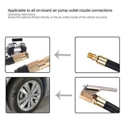 Pneus Inflator Mangueira Bomba De Ar Bomba De Pneus De Tubo De Extensão Adaptador De Mandril De Inflação Rápida Para Motocicleta De Carro Bicicleta Com Válvula Americana - Image 5