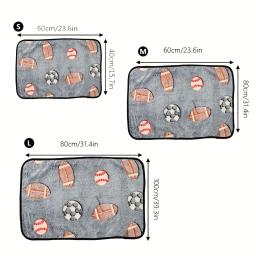 Tapete de cama coral para cães e gatos, cobertor estampado para filhotes, suprimentos para animais Golden Retriever Pug, cachorros pequenos médios e grandes, aconchegante, outono, inverno - Image 2