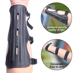 Ajustável tiro com arco para a prática de caça proteção cinta segura braçadeira braço guarda acessórios proteção arm guarda - Image 2
