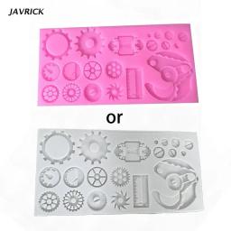 Molde de silicone steampunk calor-resistente molde fondant sugarcraft moldes para argila - Image 2