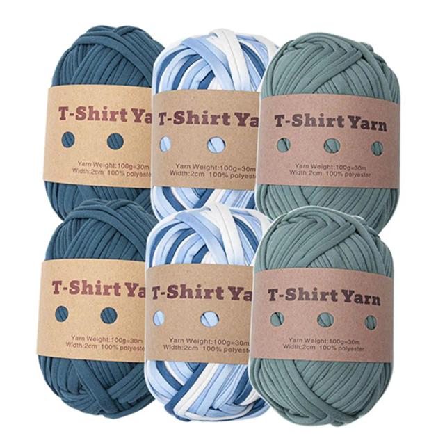 Fio Tubular Macio para Tricô e Artesanato - Ideal para Camisetas, Macramê, Crochê e Tapeçaria 6x