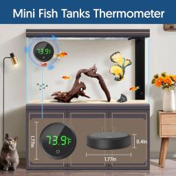 Termômetro eletrônico do aquário, Display de temperatura LCD, baterias alimentadas para répteis, terrários, viveiros - Image 1