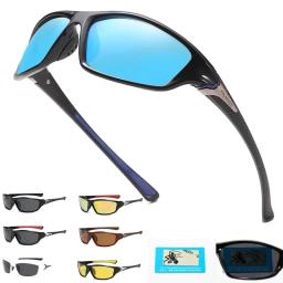 Novos óculos de sol polarizados para homens condução e ciclismo visão noturna esportes ao ar livre retro viagem clássico óculos de sol proteção uv - Image 1