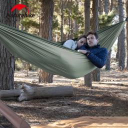 Naturehike-portátil ao ar livre Camping Hammock, caminhadas Swing, única e dupla pessoa, Pongee Hammock, cama de suspensão, 240T - Image 2