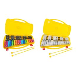 Profissional glockenspiel e dois maletes com 27 nota xilofone para pré-escolar bebê crianças iniciantes instrumento musical - Image 4