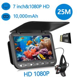 Câmera de pesca subaquática HD 1080P, câmera de pesca no gelo de 7 polegadas, câmera de pescador subaquática com bateria de 10000mAh - Image 1