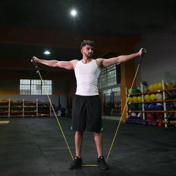 Bandas de resistência com alças, corda elástica Yoga Pull, Cabo Exercício, Fitness, Treinamento Muscular, Forma Corpo, Fisioterapia - Image 3