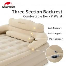 Cama de casal encosto inflável, encosto destacável, colchão de ar totalmente automático, acampamento ao ar livre, um toque, novo - Image 2