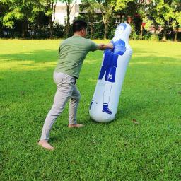Inflável Football Training Goal Keeper para crianças e adultos, PVC Soccer Dummy Goalkeeper, Tumbler Wall Kick Defender, 160cm - Image 3