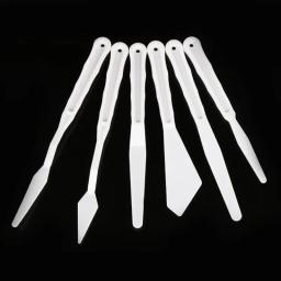 6 Pçs/set Plástico Pintura Faca de Paleta Espátula Pintura A Óleo Acessórios de Mistura de Cores Para O Óleo, lona, Pintura acrílica - Image 3