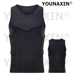 Colete Respirável Anti-Colisão Unisex, Proteção no Peito, Preto, Basquete, Futebol, Corrida, Ciclismo, Parte Superior Esportiva, Tanque, Vest, M, L, XL, 2XL, 3XL - Image 1