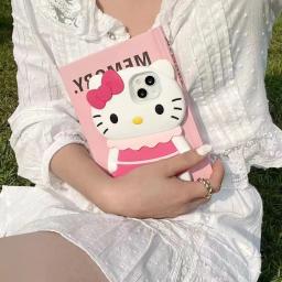 Capa de silicone macia para iPhone, desenhos animados 3D, Hello Kitty, iPhone 15, iPhone 14, iPhone 13, iPhone 12, iPhone 11 Pro Max - Image 4