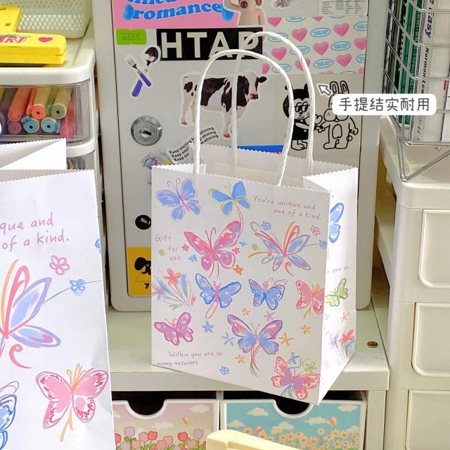 Sacos de Presente Reutilizáveis em Papel Kraft para Compras, Embalagens Artesanais e Festas de Casamento