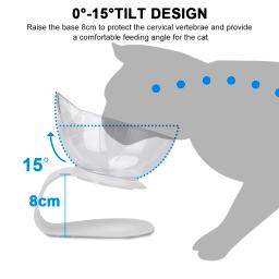 Tigelas de estimação cervical antiderrapante, tigela dupla gato, alimentação do cão, tigela de água, alimentador de alimentos para gatos - Image 5