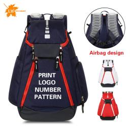 Mochila De Basquete Personalizado Com Logotipo, Compartimento De Sapato Independente, Saco De Viagem, Saco De Treinamento De Esportes, Impresso Nome Padrão - Image 1