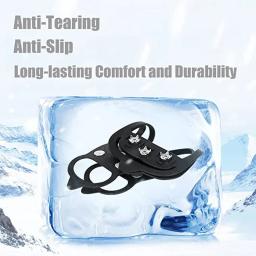 8 dentes crampons para botas de neve e gelo capas antiderrapantes para sapatos antiderrapantes inverno ao ar livre escalada caminhadas pesca sapato picos - Image 4