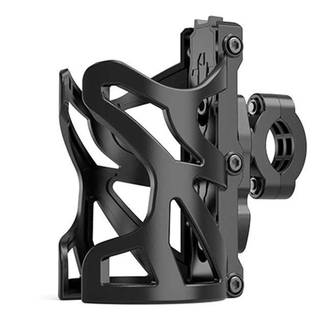 Suporte de Garrafa Rotativo Universal para Motocicletas e Bicicletas - Acessório 360° para Copos e Bebidas durante o Ciclismo