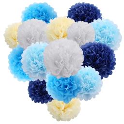 10/15/20/25/30cm Handmade Papel Tissue Pompoms Casamento Decorativa Papel Flores Bola Baby Shower Festa de Aniversário Decoração - Image 2