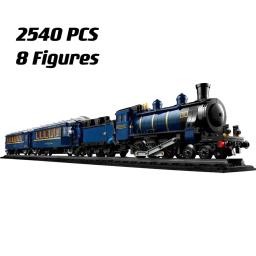 O Orient Express Train Blocos de Construção para Crianças, Tijolos modelo locomotiva de luxo, Brinquedos de Natal MOC 21344 - Image 2