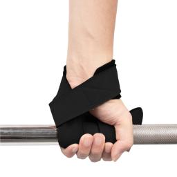 Alças De Pulso De Levantamento De Peso Com Neoprene, Amortecido Acolchoado, Algodão Suporte De Pulso, Proteção De Fitness, Ginástica Treinamento De Força - Image 2