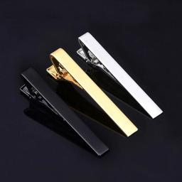 Clipe de gravata em metal para homens, acessórios gravata, fecho simples, fecho prático estilo moda, pino de gravata para homens, clipe de colarinho - Image 2