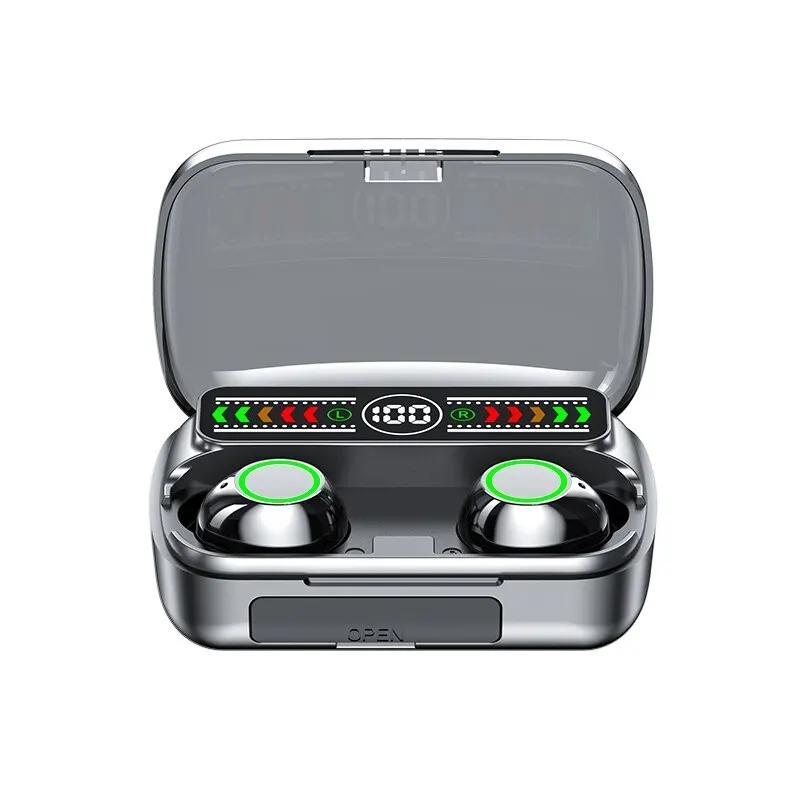 Fone de ouvido Bluetooth sem fio M100 Fones de ouvido para esportes ao ar livre 5.3 com tela de carregamento, Touch Control Earbuds para música - Image 1