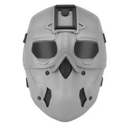 Máscara facial completa tática com capacete, capuz selvagem, Airsoft Paintball, CS Props, Cosplay, festa de Halloween - Image 2