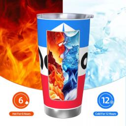 Mopar-Copo Térmico Isolado a Vácuo em Aço Inoxidável, Canecas de Parede Dupla, Copo de Corrida, 20oz - Image 5