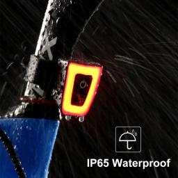 Luz traseira recarregável para bicicletas, Luzes traseiras LED Saddle, Luz do capacete de ciclismo, Lanterna USB, Acessórios de segurança - Image 1