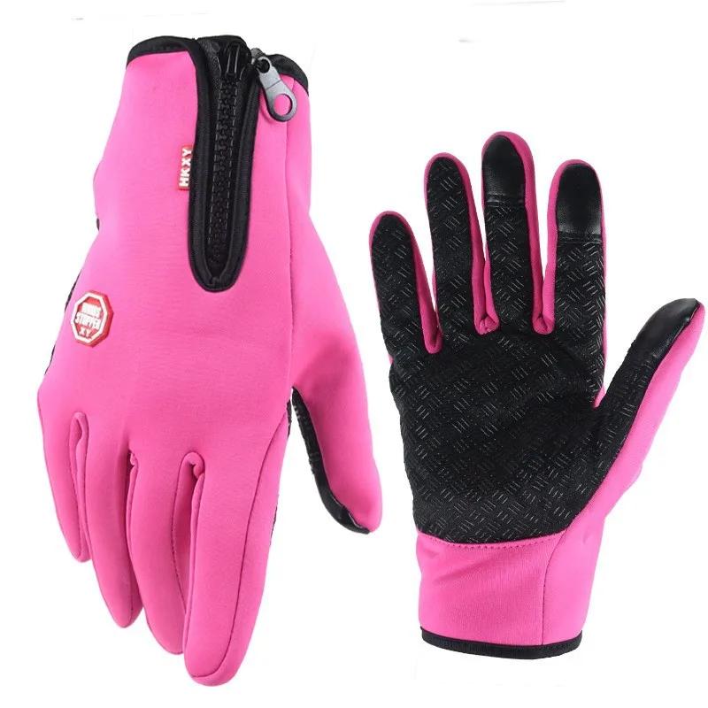 Luvas térmicas de Inverno Para Homens Mulheres Touchscreen Quente Ciclismo Ao Ar Livre Condução Motocicleta Luvas À Prova de Vento Não-Slip Womens Gloves - Image 1