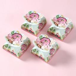 12pçs caixa de presente de papel com tema de fazenda, doces, bolo, biscoitos, saco de embalagem de animais de desenho animado, decoração de aniversário, casamento, suprimentos para festa de chá de bebê - Image 5