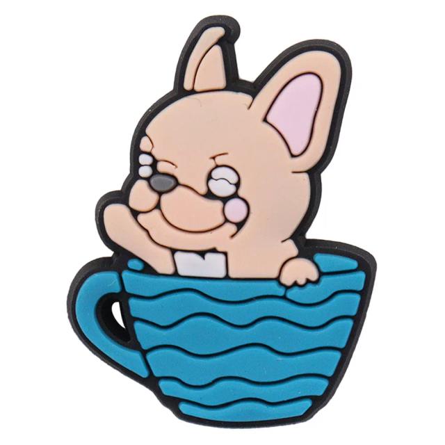 Botões Kawaii de PVC para Crianças - Conjunto de Decorações de Cone, Cão, Fruta, Suco e Gato para DIY e Capas de Telefone, 1 a 18 Peças