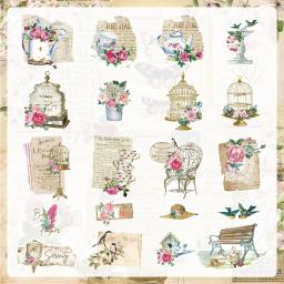 KSCRAFT-Kit Coleção de Adesivos Vintage para Planejador Scrapbooking, Fazer Cartões, Journaling Project, Die Cuts, 40Pcs - Image 2