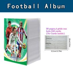 Coleção de cartões Star Football, Álbum Azul, Mapa, Carta Titular, Pasta, Pasta de livros, Kid Toy Gift, Novo, 240pcs, 2023 - Image 5