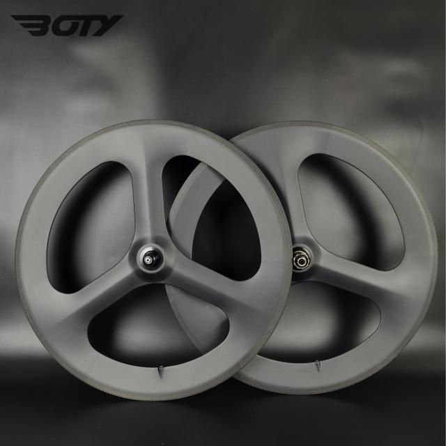 700c 3 Raios Carbono Rodado 70mm Bicicleta Pista Estrada